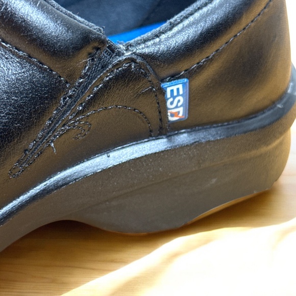 Timberland PRO Women’s Sz 6.5 Newbury Alloy Toe Work Shoes Black Leather ESD - Picture 7 of 11